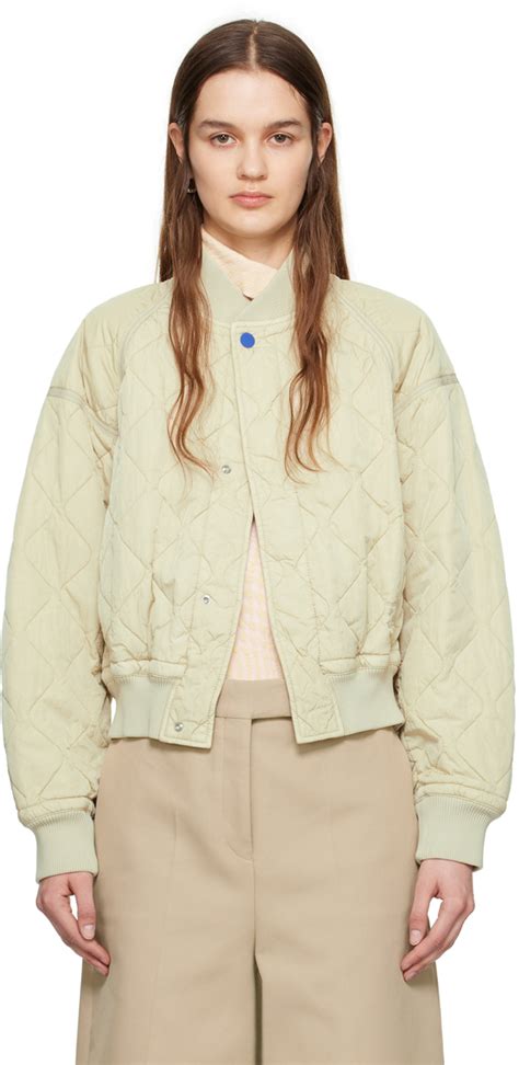 burberry lightweight quilted bomber jacket|Burberry bomber jacket beige.